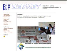 Tablet Screenshot of devnet.org.gy